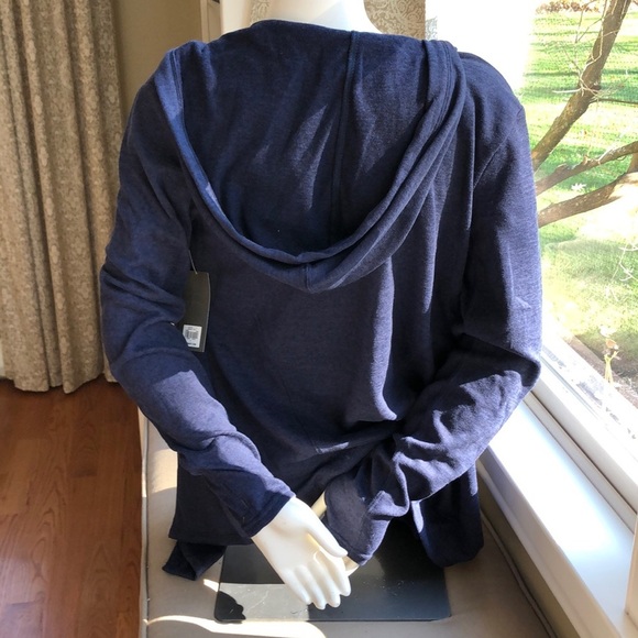 Activewear Cardigan Hoodie Navy Blue Medium NEW! - Picture 3 of 7